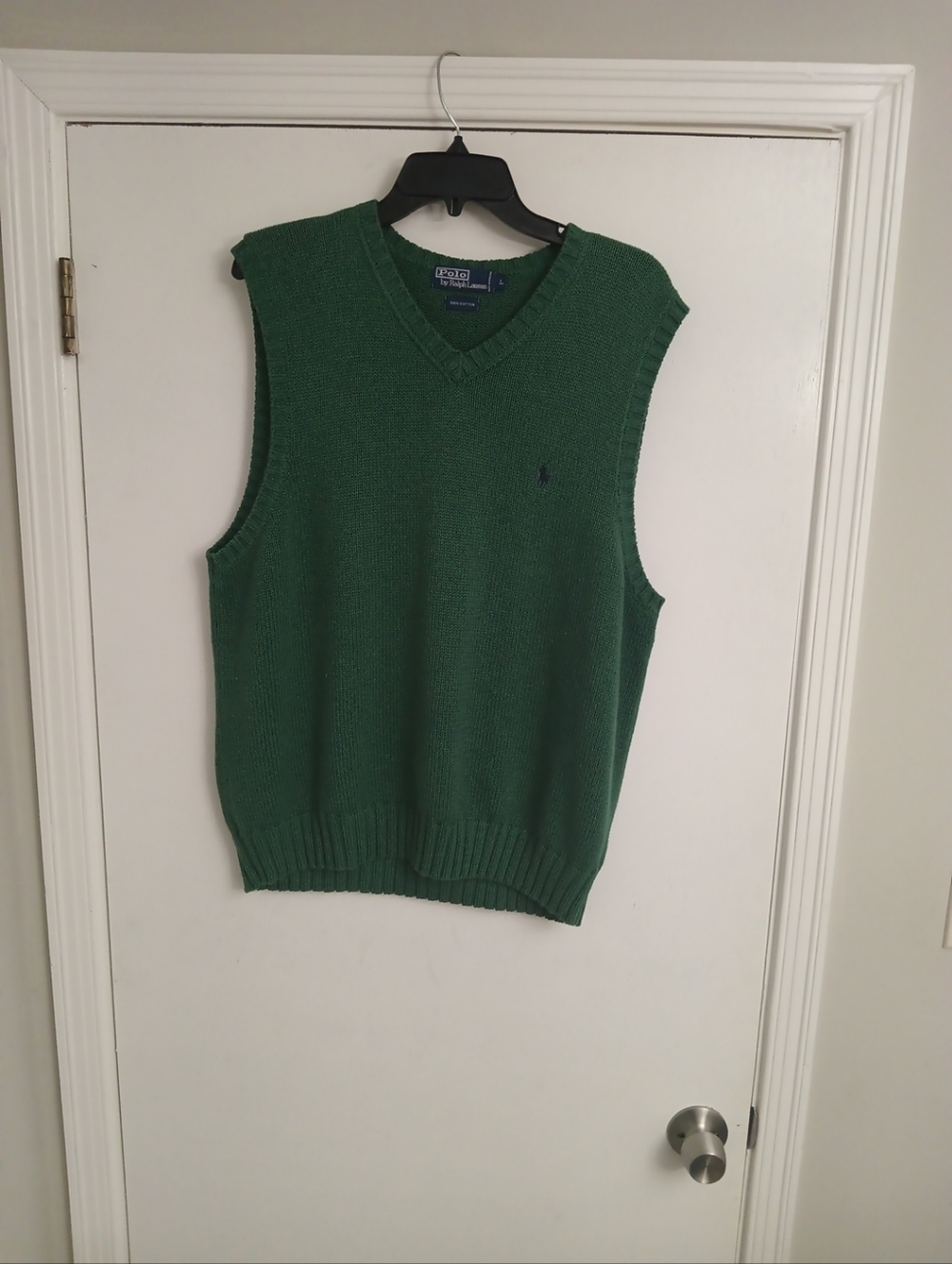Ralph Lauren Men's Dark Green V-Neck Sweater Vest